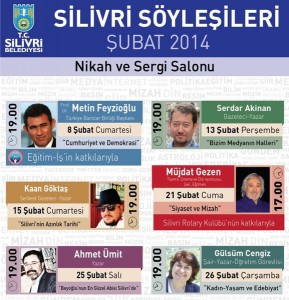 Silivri Söyleşileri Şubat Ayı Programıyla Devam Ediyor
