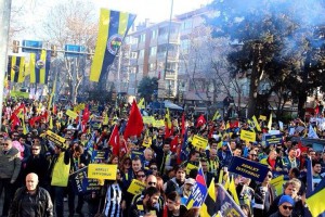 Silivri’li Fenerbahçe’liler Kadıköy’e Akın Etti