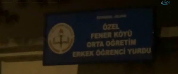 Fenerköy Erkek Öğrenci Yurdunda Yangın Paniği