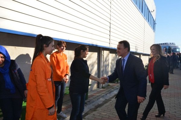 Işıklar fabrika ziyaretlerini sürdürüyor