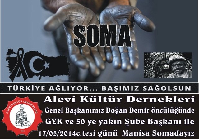 Alevi Kültür Dernekleri Silivri Şubesi Soma İçin Desteğe Çağırıyor