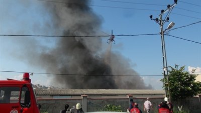 Büyükçekmece’de Fabrika Yangını