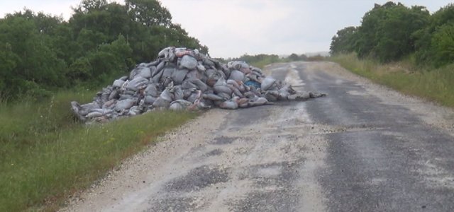Seymen – B.Kılıçlı yolunda çirkin görüntü