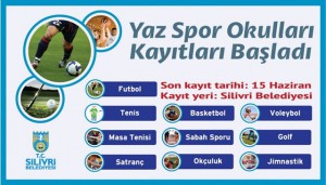 Silivri Belediyesi Yaz Spor Okulları Başlıyor