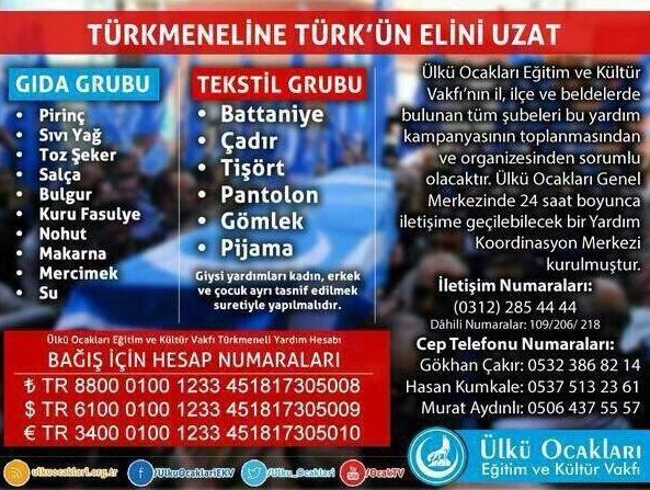 Haydi Silivri Türkmeneline Türk Elini Uzat