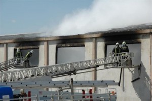 Çorlu’da Fabrika Yangını