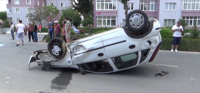 Konutlarda kaza 1 yaralı