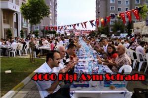 AK Parti Kiptaş 2’de 4000 kişilik iftar verdi