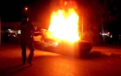 Marmara Ereğlisi’nde Kaza Sonrası Otomobil Alev Alev Yandı