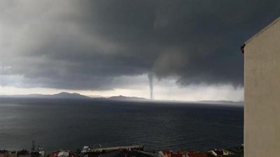 Marmara Adası’nda Hortum Korkuttu