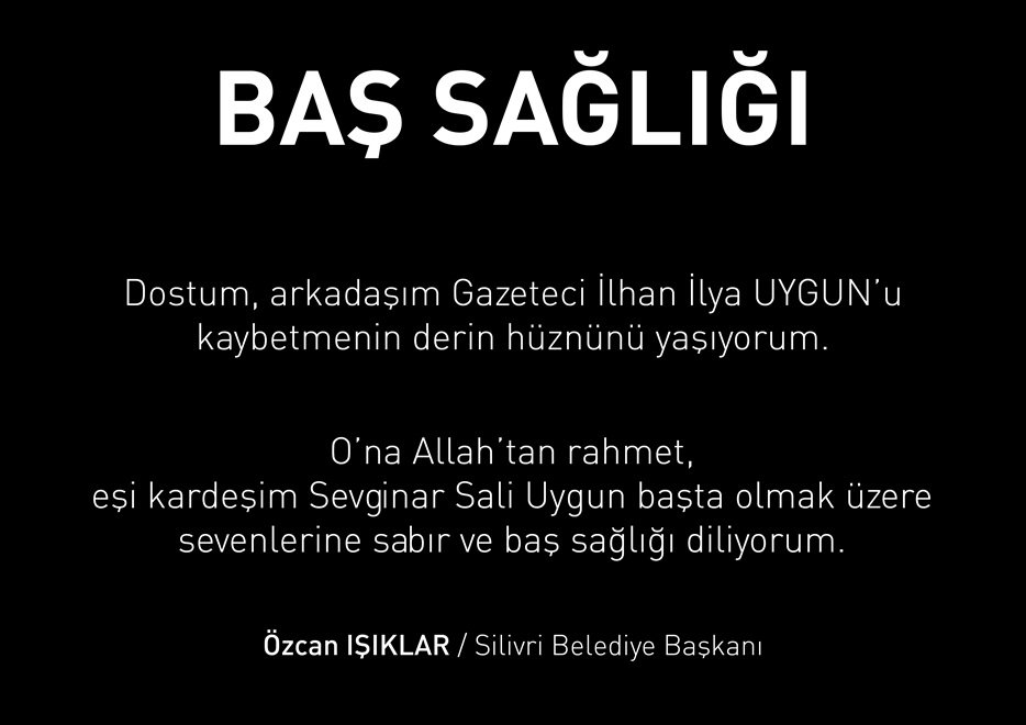 ÖZCAN IŞIKLAR Silivri Belediye Başkanı