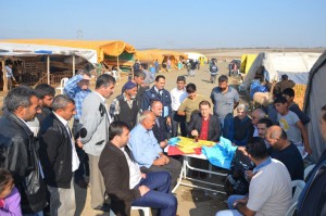 BAYRAM ARİFESİNDE KURBAN SATIŞ YERLERİNİ DENETLENDİ