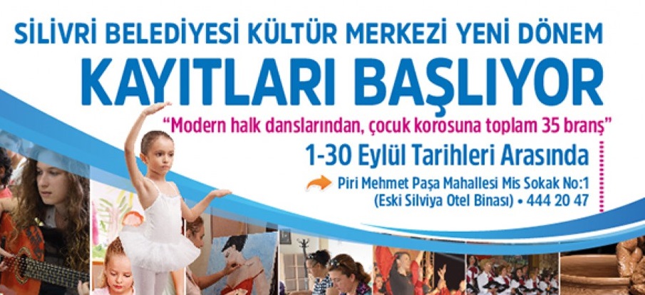 Kültür Merkezi Yeni Dönem Kayıtları Başlıyor
