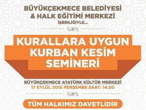 Büyükçekmece’de Kurban Kesim Semineri Verilecek