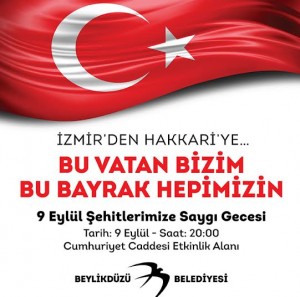 Beylikdüzü’nde Şehitlere Saygı Gecesi