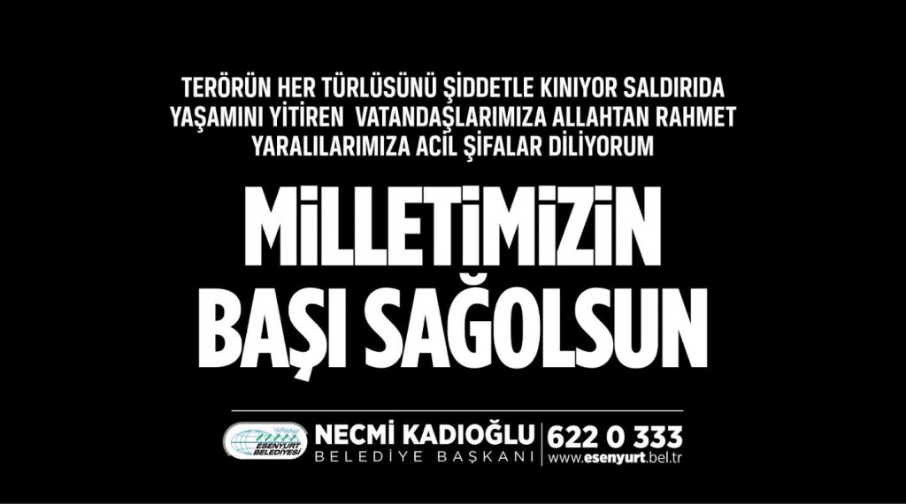 Kadıoğlu’nun Kınama Mesajı
