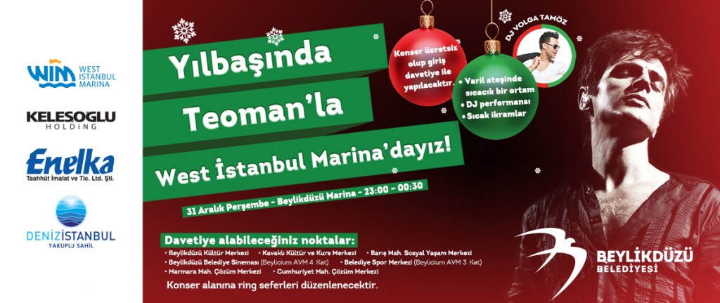 Teoman, Yılbaşı Gecesi Beylikdüzü’nde