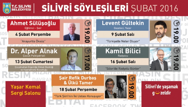 Silivri Söyleşileri Şubat Programı