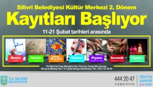 KÜLTÜR MERKEZİ İKİNCİ DÖNEM KAYITLARI BAŞLIYOR