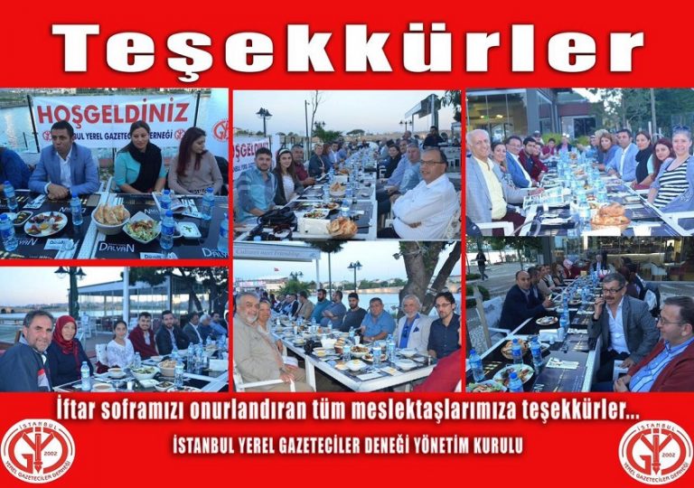 İftar Soframızı Onurlandıran Tüm Meslektaşlarımıza Teşekkürler