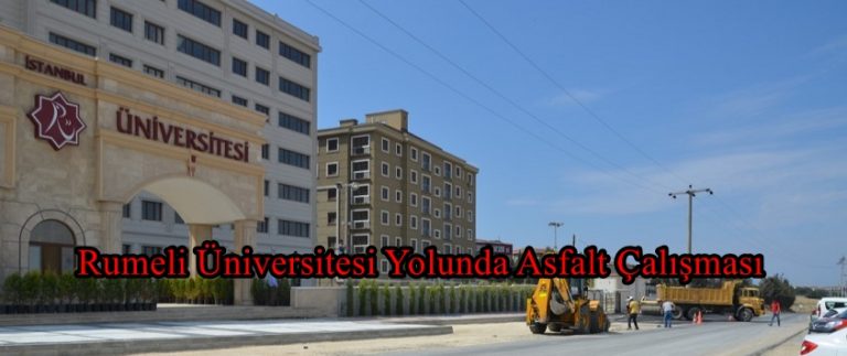 ÜNİVERSİTE YOLUNDA ASFALT ÇALIŞMASI
