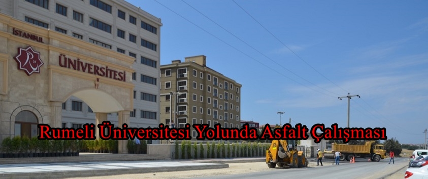 ÜNİVERSİTE YOLUNDA ASFALT ÇALIŞMASI