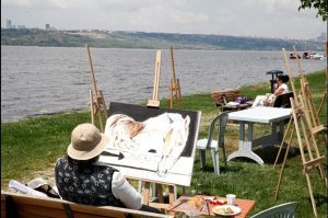 Sanatseverler Göl Kenarında Buluştu