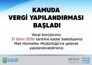 KAMUDA VERGİ YAPILANDIRMASI BAŞLADI