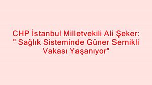 Sağlık Sisteminde Güner Sernikli Vakası Yaşanıyor