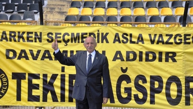 Tekirdağspor Kulüp Başkanı Mustafa Aydoğdu; “KESİNLİKLE ADAY DEĞİLİM”
