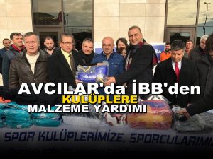 Avcılar’da İBB’den Kulüplere Malzeme Yardımı