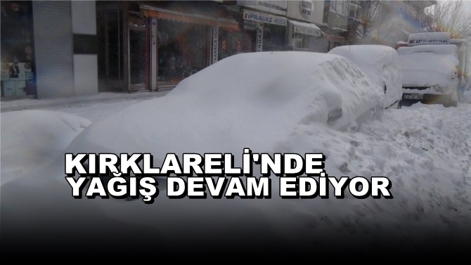 Kırklareli’nde Yoğun Kar Hayatı Olumsuz Etkiliyor