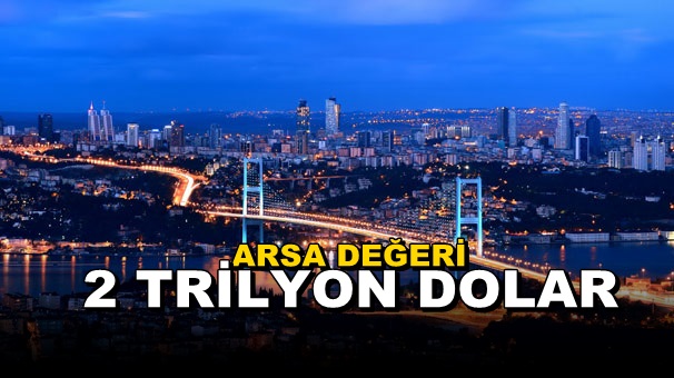 İstanbul’un Arsa Değeri 2 Trilyon Dolar