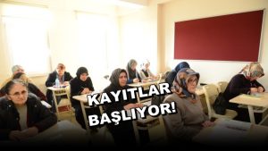 Okuma Yazma Kursu’nun Kayıtları Başladı