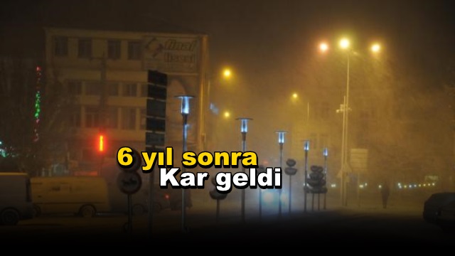 Edirne Uzunköprü’ye 6 yıl sonra Kar Yağdı