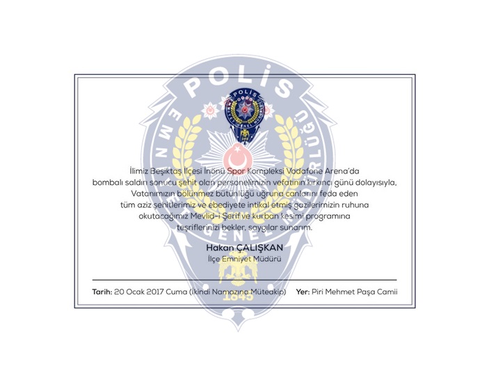 Silivri Emniyeti Şehitler için Mevlid okutacak