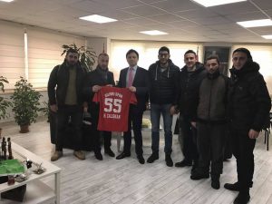 Silivrispor taraftar grubu ‘Kasaba’ Emniyet’e ziyarette bulundu