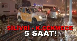 Silivri’den Küçükçekmece’ye 5 saatte gitti…
