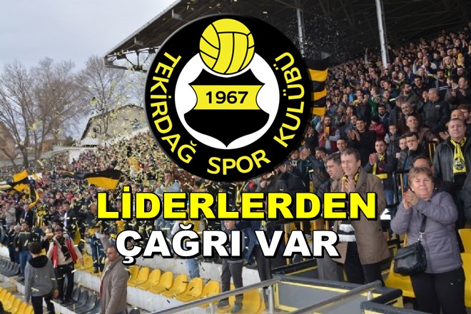 Tekirdağspor Tribünü, Herkesi Desteğe Çağırdı