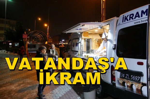 Büyükçekmece Belediyesinden Soğuk Havalarda Çorba İkramı