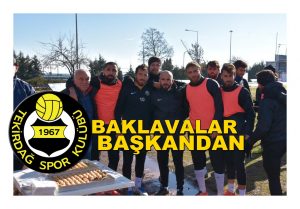 Tekirdağspor’a Baklava Dopingi