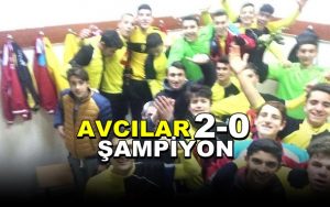 Avcılar Averajla Şampiyon: 2-0
