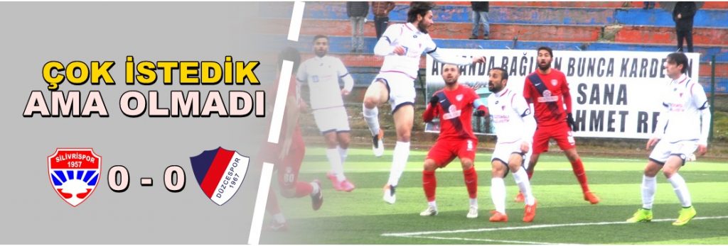 ‘Futbol oynamamaya’ gelen Düzcespor’dan 1 puan alabildik