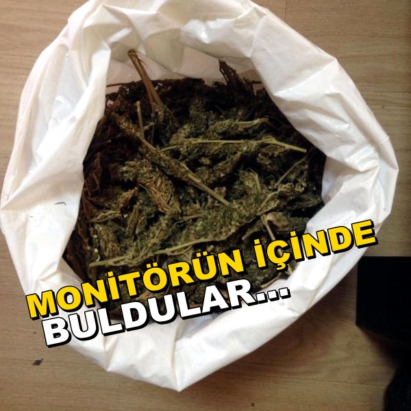 Çorlu ‘Kore’ Mahallesinde, Bilgisayar Monitörünün İçinden Uyuşturucu Çıktı