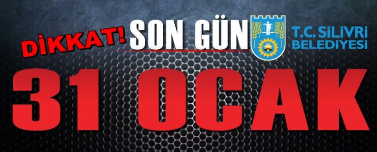 Son gün 31 Ocak!