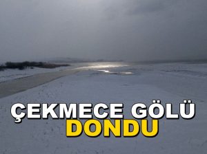 Büyükçekmece Gölü Dondu