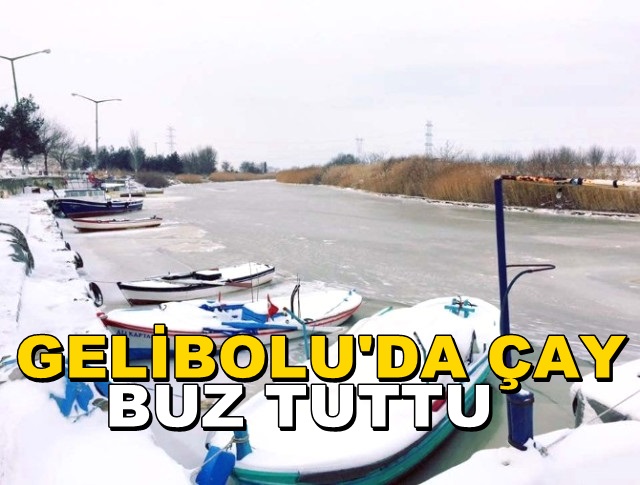 Gelibolu’da Çay Buz Tuttu