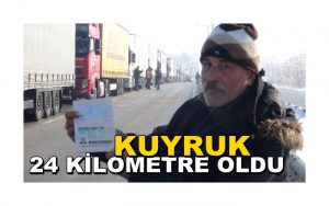 Kapıkule’de 24 Kilometre Tır Kuyruğu