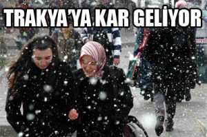 Trakya’ya Yeni Kar Dalgası Geliyor