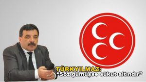 Türkyılmaz: “Söz gümüşse sükut altındır”